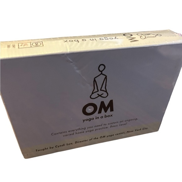 OM Other - New Sealed OM Yoga in a box,  Cyndi Lee, flash cards, belt, tea candle, incense